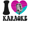 Karaoke Singer Heart I Love