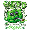 cat smoking weed Tee