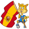 Spain Fan Cat