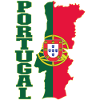 Portugal Flag Map