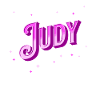 Judy's name personalized