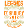 2012 February Birthday Legend