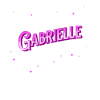 Gabrielle's name personalized