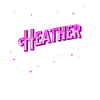 Heather's name personalized