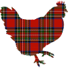 Tartan Chicken Silhouette