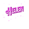 Helen's name personalized