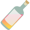Flasche mit Etikett