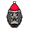 Gorilla Pixelated Christmas - Drôle