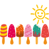 Soleil d’été Popsicles Holiday Fun