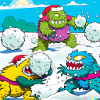 Monsters also have snowball fights