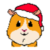 Cochon d’Inde Pixel Joyeux Noël