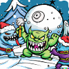 Monsters also have snowball fights.