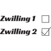 Zwilling 1 Zwilling 2