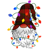 Weihnachts Gnom mit Lichterkette