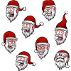 Santa Claus Heads