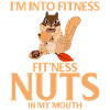Funny squirrel with nuts