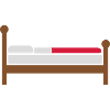 Cozy Bed Clipart Logo