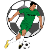 Teamgeist Grünes Fußballtrikot
