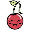 Cerise douce avec visage