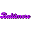Baltimore Lettering USA Cities Graphic