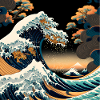 Ukiyo Welle Japanese Art