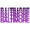 Lettrage Baltimore USA