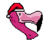 Flamingo Pixelated Christmas - Drôle