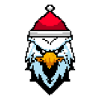 Aigle pixelisé Noël - Drôles d’aigles