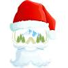 Weihnachtsmann Ski / Snowboard Brille
