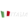 Lettrage ITALIA avec drapeau