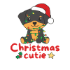 Rottweiler Christmas Dogs Christmas Cutie