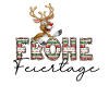 Happy Holidays Reindeer Christmas Motif