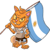 Argentina Fan Cat