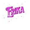 Nom Erika personnalisé