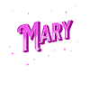 Mary's name personalized