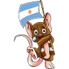 Argentinische Fan Maus