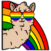 Cool Lama Transgender Lgbt Rainbow Sexuality