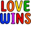 Lgbt Love Statement Rainbow Gay Lesbian