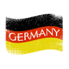 GERMANY lettering dirty wavy