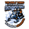 Snowmobiling Grandpa Snowmobile