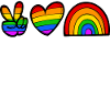 Rainbow Heart Lgbt Right-wing homosexual pride