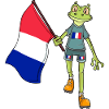 France Fan Frog