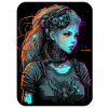 Merveilleuse illustration d’une belle fille