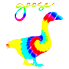 goose rainbow