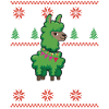 Lama Alpaca Christmas Outfit