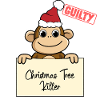 Weihnachtsbaum Umschubser Affe