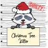 Weihnachtsbaum Umschubser Waschbär