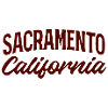 Sacramento Script California Tee