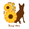 Sonnenblumenmutter - Basenji