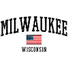 Conception du drapeau Milwaukee, Wisconsin, États-Unis